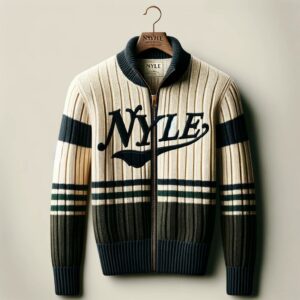 Nyle College Full Zip Varsity Sweater