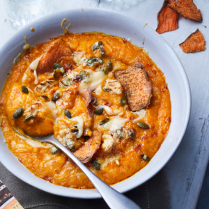 Sweet potato and coconut milk soup